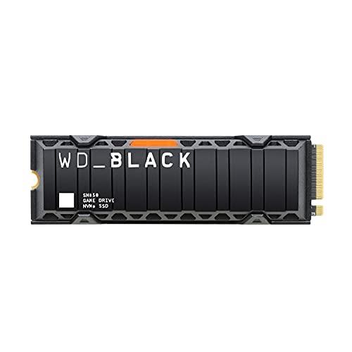 Western Digital SN850 500 GB Generation 4 NVMe Solid State Drive Heatsink for PS5, Black