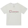 Champion Girls Sporty Cropped Tee, White, 16