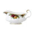 Royal Albert 15210090 Old Country Roses Gravy Boat, 19 oz, Mostly White with Multicolored Floral Print