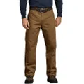 Dickies Men's Relaxed Fit Straight-leg Duck Carpenter Jean, Brown Duck, 36W x 32L