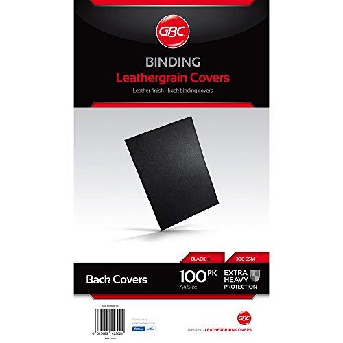 GBC A4 Leathergrain Binding Covers, Clear (Pack of 100)