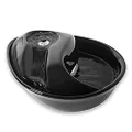 Pioneer Ceramic Pet Fountain - Raindrop Style, Black, 3.75 lb.