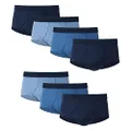 Hanes Ultimate Men's 7-Pack FreshIQ Full-Cut Pre-Shrunk Briefs - Colors May Vary, Assorted Blues, X-Large