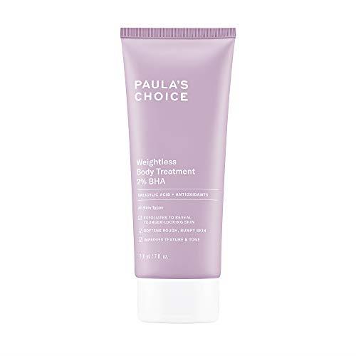 Paula's Choice Weightless Body Treatment 2% BHA, Salicylic Acid & Chamomile Lotion Exfoliant, Moisturiser for Keratosis Pilaris (KP) Prone Skin & Clogged Pores, Fragrance-Free, 210 mL