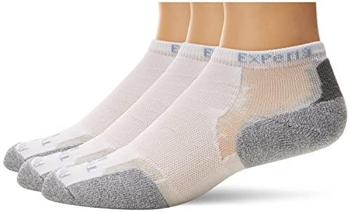 Thorlo womens Experia Micro-mini Crew Sock 3 Pack ,White ,S (Women's: 7-9, Men's: 6-8)