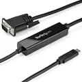 StarTech.com USB C to VGA Cable – 3 ft / 1m – 1920 x 1200 – 1080p – USB-C VGA – USB Type C to VGA Computer Monitor Cable