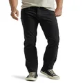 Lee Men's Extreme Motion Slim Straight Jean, Black, 29W x 30L
