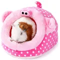 JanYoo Animal Bed Guinea Pig Accessories Cage Habitat Toy Hideout House Washable