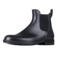 Asgard Women's Short Rain Boots Waterproof Black Elastic Slip On Ankel Booties B43