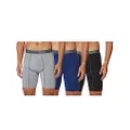 Hanes Mens 3-Pack Comfort Flex Fit Ultra Soft Stretch Brief, Available in Regular and Long Leg Boxer, Long Leg Assorted, X-Large US