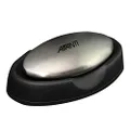 Avanti Stainless Steel Soap with Plastic Tray, Black/Silver