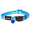 Rogz Kiddycat Safeloc Cat Collar Blue Extra Small with Variable Load Safety Release Buckle