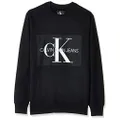 Calvin Klein Jeans Men's Monogram Logo Sweatshirt, Ck Black, XS