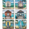 Cinnamon Boathouse Placemats 6-Pieces Set, 34 x 26.5 cm, Multicolor
