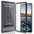 LK 3 Pack Screen Protector designed for Samsung Galaxy S10e Tempered Glass New Verison - Camera Hole Opened Frame Installation HD Clear, 9H Hardness, Case Friendly