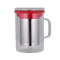 Avanti Tea Mug Tea Mug with Infuser, Red, 350 ml