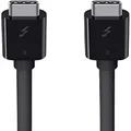 Belkin F2CD084bt0.8MBK Thunderbolt 3 Cable (100W, USB-C to USB-C Cable), 2.6ft/0.8M, Black