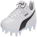 PUMA Unisex KING TOP FG Soccer Shoe, White-Black-White, 13 US Women/11.5 US Men
