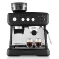 Sunbeam Barista Max Coffee Machine | Manual Espresso Machine, Latte & Cappuccino Coffee Maker with Integrated Bean Grinder & Steam Milk Frother, 15 Bar Italian Pump, Black, EM5300K