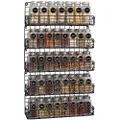 Spice Rack Organizer Wall Mounted 5-Tier Stackable Black Iron Wire Hanging Spice Shelf Storage Racks,Great for Kitchen and Pantry Storing Spices Seasoning, Household Items,Bathroom and More(Patent No.:D909138S)