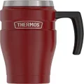 THERMOS Stainless King Vacuum-Insulated Travel Mug, 16 Ounce, Rustic Red
