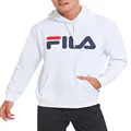 FILA Unisex Classic Hoodie, White, Size XXS