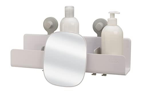 Joseph Joseph EasyStore Large shower shelf with removable mirror - White