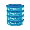 Angelcare Nappy Disposal System Refill Cassette Pack, 4 Count