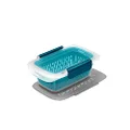 OXO Prep & Go Container with Colander, 0.4 Litre / 1.9 Cups, 18 x 12 x 7 cm