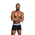 JOCKEY Men's Underwear Dry Mesh Trunk, Black, Medium