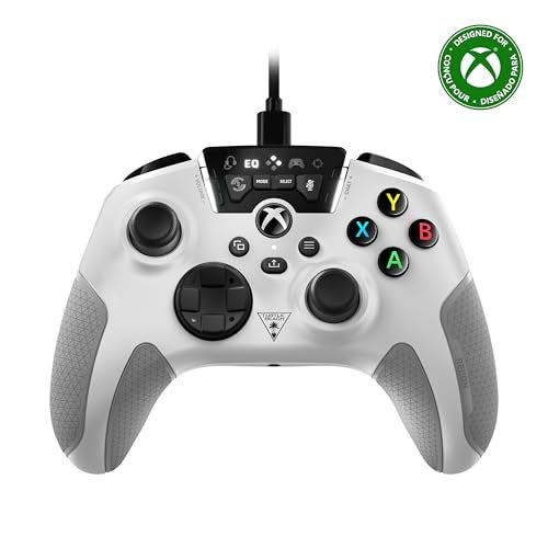 Turtle Beach Recon Controller Wired Gaming Controller for Xbox Series X & Xbox Series S, Xbox One & Windows 10 PCs Featuring Remappable Buttons, Audio Enhancements, and Superhuman Hearing - White