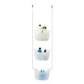 Umbra Bask Shower Caddy, 11-1/4" x 5-1/4" x 36-1/2" h, Off-White