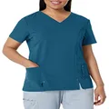 Dickies Women's Xtreme Stretch V-neck Scrubs Shirt, Caribbean, Small