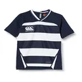 Canterbury of New Zealand Boys' Vapodri Evader Hooped Rugby Jersey, Navy, 12(L)