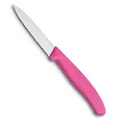 Victorinox Swiss Classic Wavy Edge Paring Knife, Pointed Tip, Pink, 6.7636.L115