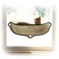 K&H Pet Products EZ Mount Window Bed Kitty Sill Tan 27 X 11 X 6 Inches