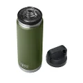 YETI Rambler 26 oz Bottle, Vacuum Insulated, Stainless Steel with Chug Cap, Highlands Olive