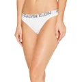 Calvin Klein Women's Ultimate Cotton Thong, White, X-Small