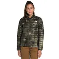 THE NORTH FACE Women’s Thermoball Eco Insulated Jacket - Fall or Winter Coat, New Taupe Green Vapor Ikat Print Matte, S