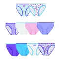 Hanes Girls' Underwear Pack, 100% Cotton Bikini Panties for Girls, Multipack (Colors/Patterns May Vary), Bikini - Assorted - 10 Pack, 40