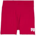 PUMA Women's Essential 7" Logo Short Tights, Red, X-Large