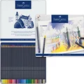 Faber-Castell Vibrant Goldfaber Color Pencils, Assorted – Tin of 36, (18-114736)