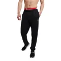 Champion Men's Powerblend Relaxed Bottom Fleece Pants, black, Medium US