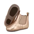 SKEANIE Pre-Walker Leather Riding Boots, Rose Gold, Small Infant