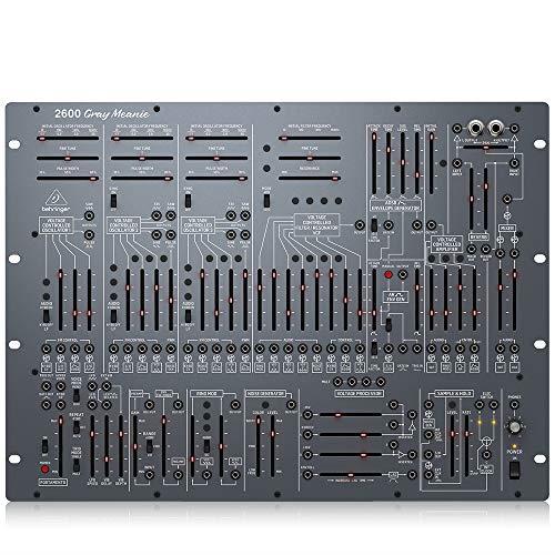 Behringer 2600 GRAY MEANIE Special Edition Semi-Modular Analog Synthesizer with 3 VCOs, Multi-Mode VCF and Spring Reverb in 8U Rack-Mount Format