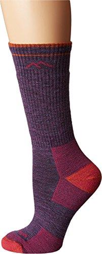 Darn Tough Hiker Boot Cushion Womens Walking Socks Medium Plum Heather