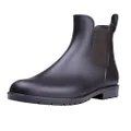 Asgard Women's Short Rain Boots Waterproof Black Elastic Slip On Ankel Booties BR42