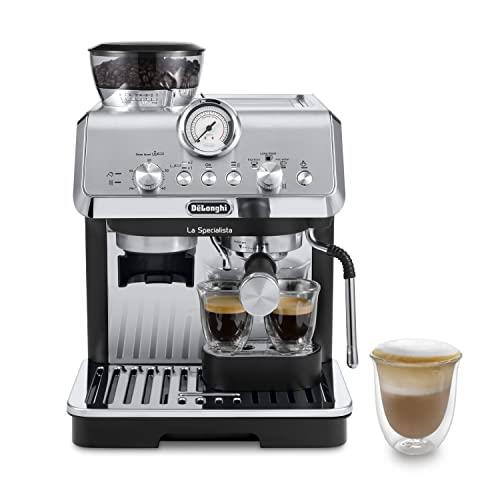 De'Longhi La Specialista Arte EC9155.MB, Manual Espresso Coffee Machine, Compact Design, Barista Tools, Manual Milk Texturing, Metal
