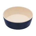 Beco Printed Bamboo Food and Water Dog Bowl Midnight Blue Large