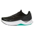 Saucony Womens Endorphin Shift 2 Textile Synthetic Black White Trainers 10 US